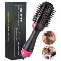 One Step Hair Dryer and Volumizer - Salon Multi-function Hair Dryer & Volumizing Styler Comb,Hot Air Paddle Styling Brush