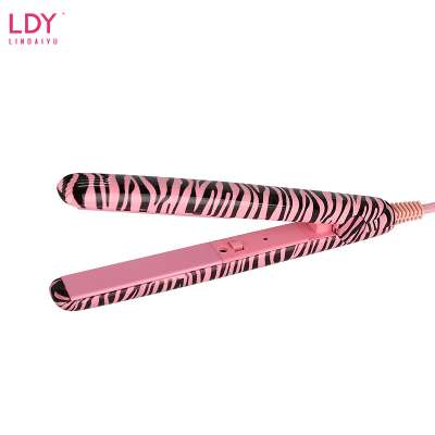 LDY  Professional Hair Iron Hairstyling Mini Portable Ceramic Flat Iron Hair Straightener Titanium Irons Styling Tools