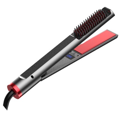 New home flat iron hair straightener with LED temperature display flat iron curling brush