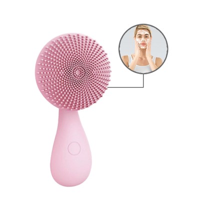 Hot Selling Wireless Charging Facial Washer USB Plug Silicone Waterproof Face Wash Brush Cleansing Brush